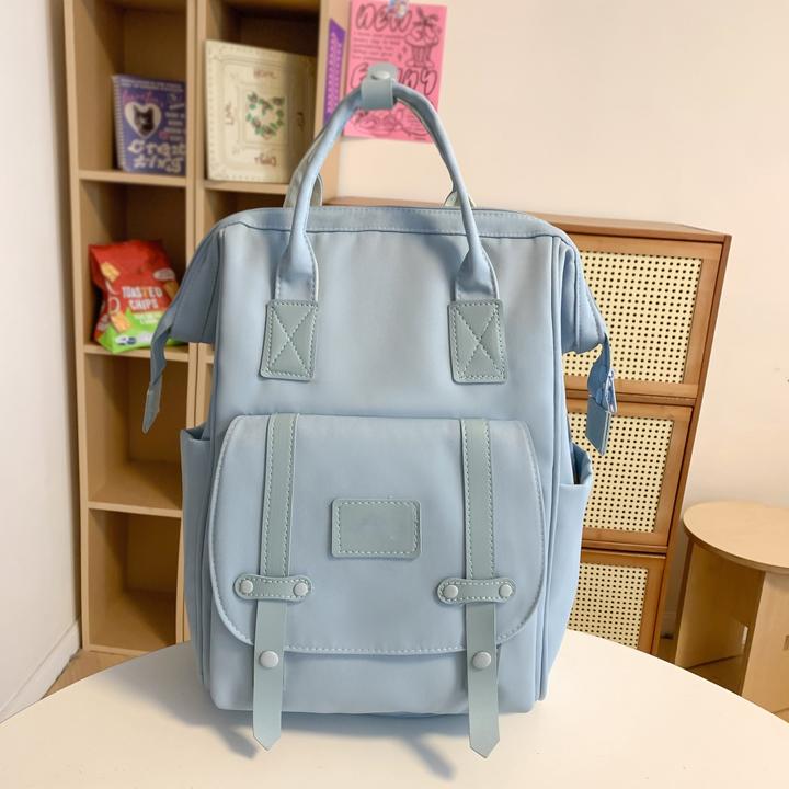 Produktbild Only-Bags.Store Ästhetische Tote Rucksack, Preppy Style College Schultasche, leichte Reise Laptop Daypack