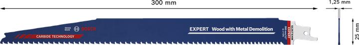 Produktbild Bosch Professional Zubehör EXPERT ‘Wood with Metal Demolition’ S 1267 XHM Säbelsägeblatt, 1 Stück