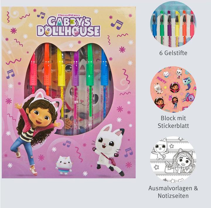 Produktbild Undercover Malset mit Gelstiften Gabbys Puppenhaus