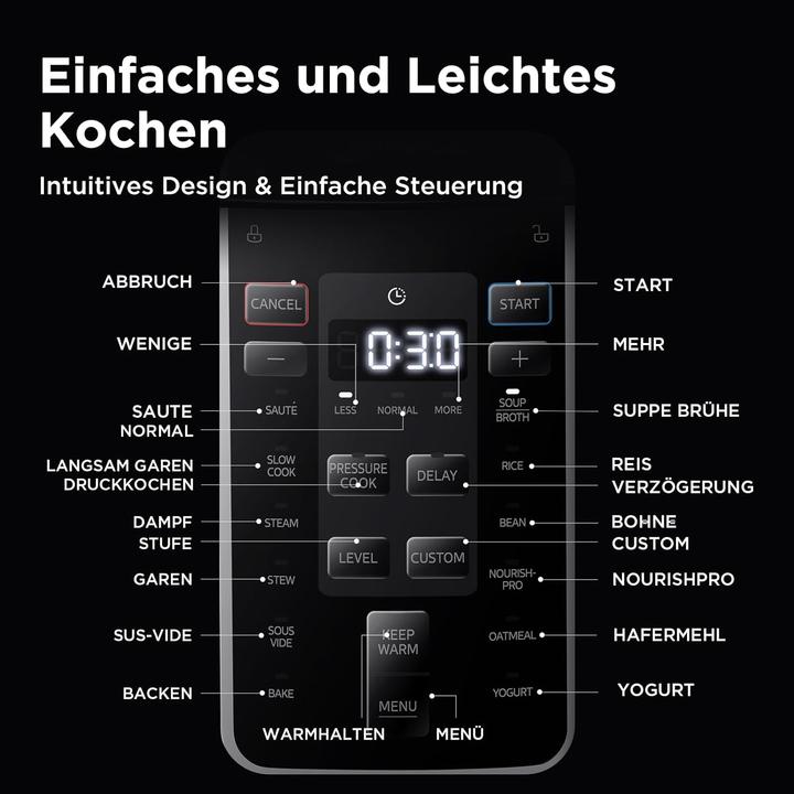 Produktbild Midea Elektrischer 9-in-1 Multikocher mit 14 Funktionen