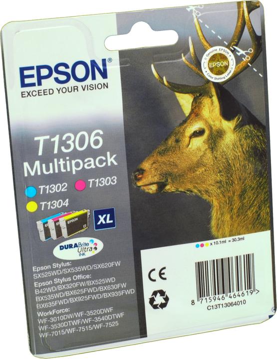 Immagine prodotto Epson T1306 DuraBrite Ultra (M, Y, C)