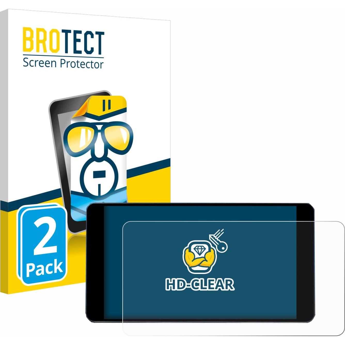 BROTECT, Fahrzeug Navigation Zubehör, Schutzfolie Displayschutz Klar