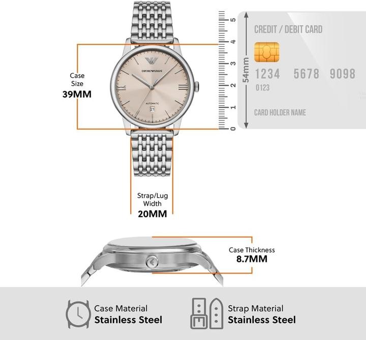 Produktbild Emporio Armani Minimalist Automatic (39 mm)
