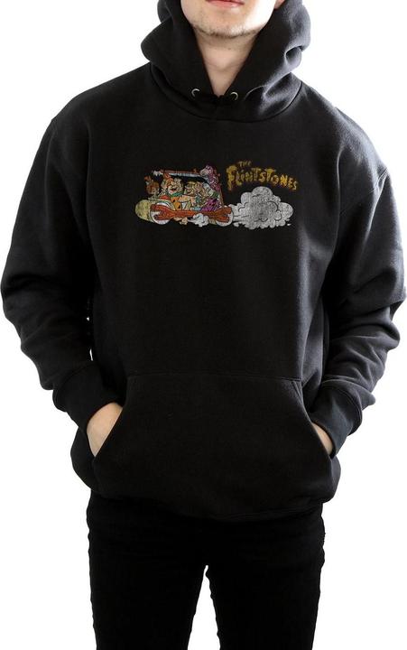 Produktbild The Flintstones Family Car Distressed Kapuzenpullover (L)