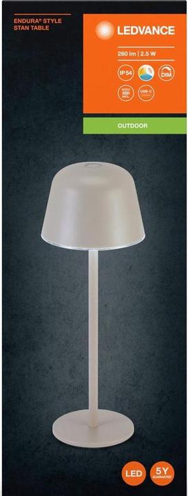 Produktbild Ledvance Endura Style Table CCT USB Beige (200 lm)