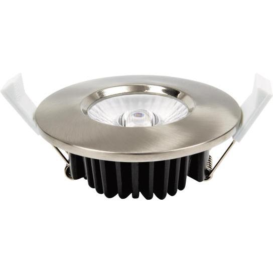 Ledxon, Wandleuchte + Deckenleuchte, Einbaustr. EDOS flat alu 7008105 6W 520lm 3000K DA68 ET30 IP44 dim Konv. (620 lm)