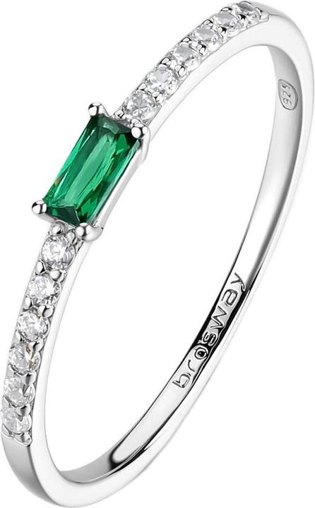 Brosway - Charming silver ring with zircons Fancy Life Green FLG148 - Circuit: 52 mm (52)