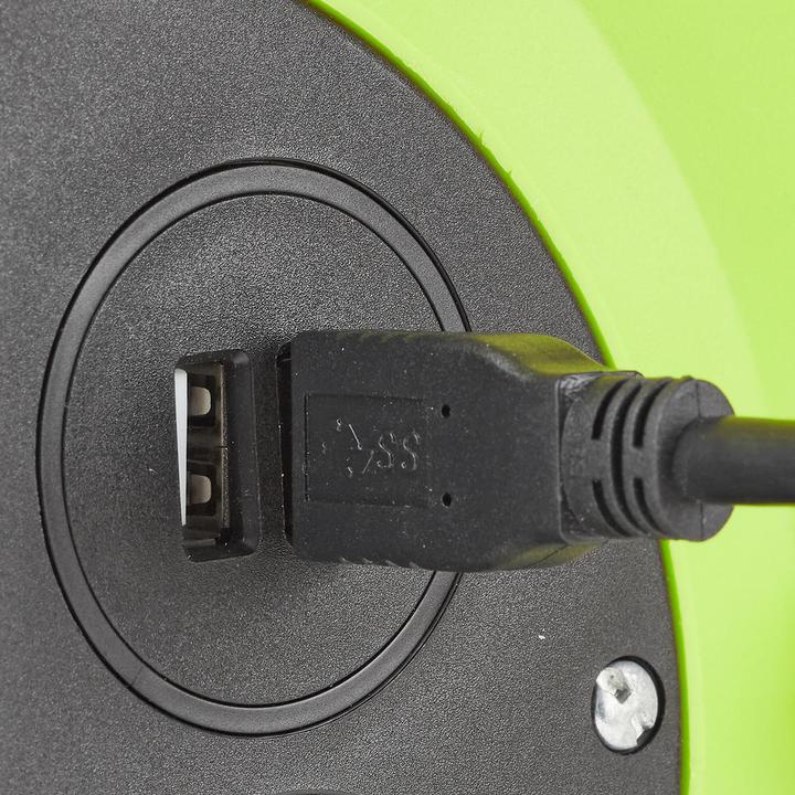 Actual product image Nedis Cable reel - 25 m - 3x 1.5 mm2 - thermal safety cut-out - Schuko and USB (25 m, 1.50 mm²)