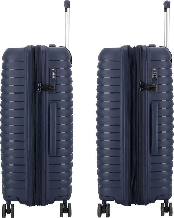 Immagine prodotto D&N Travel Line 4500 Carrello a 4 ruote M 65 cm con piega a espansione (67 l)