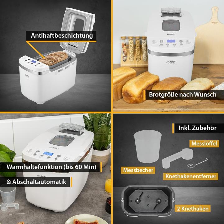 Actual product image First Bread maker with timer & 14 programmes