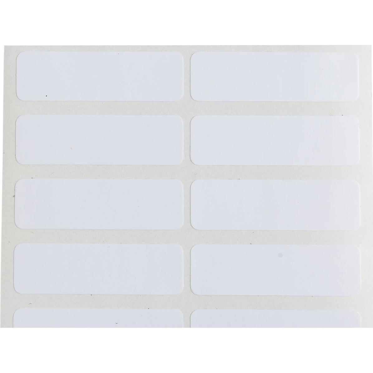 Thumbnail - Brady, Etiketten, THT-13-473-10, Spannungsableitender Polyester, Weiss, 31.75 x 6.35 mm, permanent, 2-bahnig (1