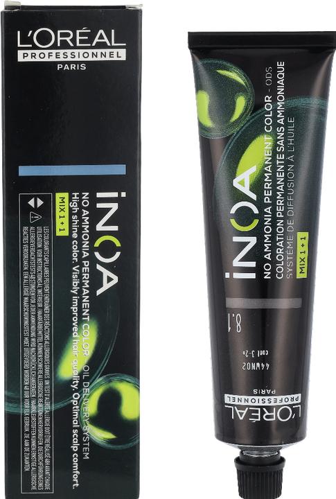 Image du produit L'Oréal Paris L'Oréal Inoa Coloration D'Oxydation Ammonia Free (8.1 Cendre blonde claire)
