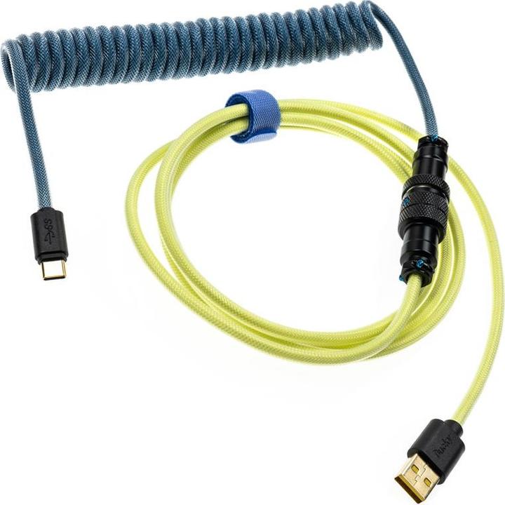 Ducky Premicord DayBreak Spiralkabel, USB Typ C auf Typ A - 1,8m (1.80 m, USB 2.0)