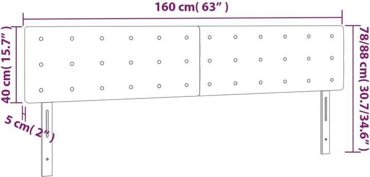 Image du produit vidaXL Kenzie (160 x 5 x 88 cm)