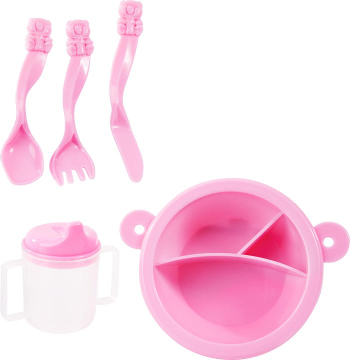 Produktbild Bayer Reise-Set 9in1 mit Puppenbett und Hochstuhl schwarz/pink