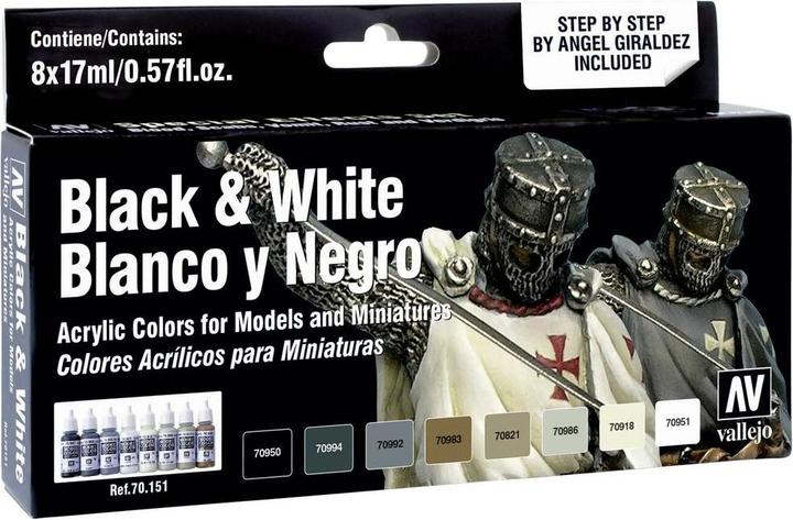 Image du produit Vallejo Modèle Air Black White Set (17 ml)