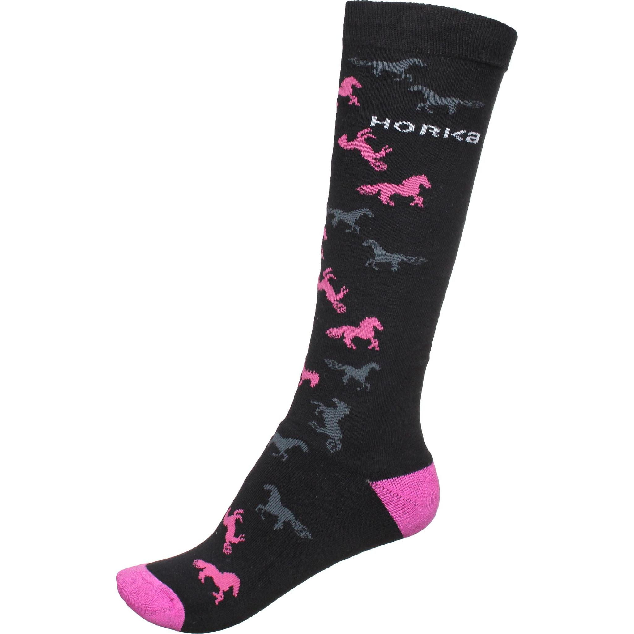 Horka, Herren, Socken, socken, Rosa, Schwarz, (3er Pack, L)