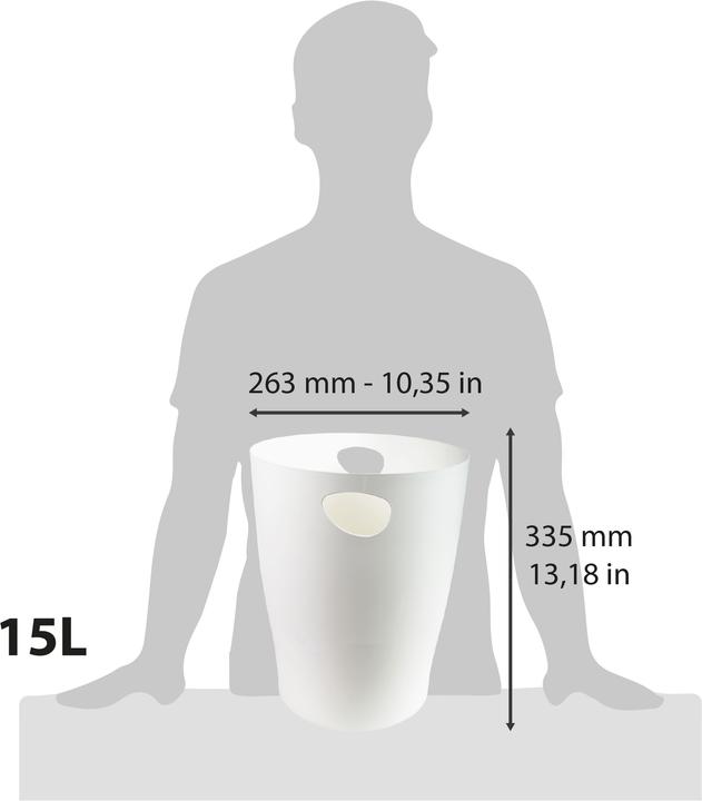 Produktbild Exacompta Papierkörbe (15 l)