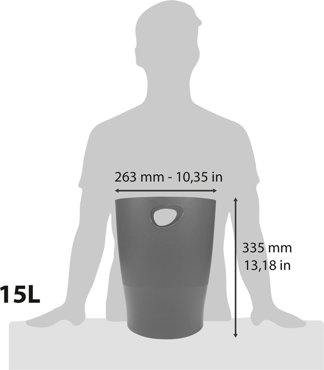 Actual product image Exacompta Wastebaskets (15 l)