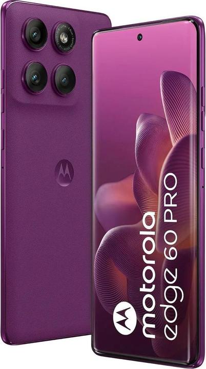 Produktbild Motorola Edge 60 Pro (256 GB, Pantone Sparkling Grape, 6.70", Dual SIM, 5G)