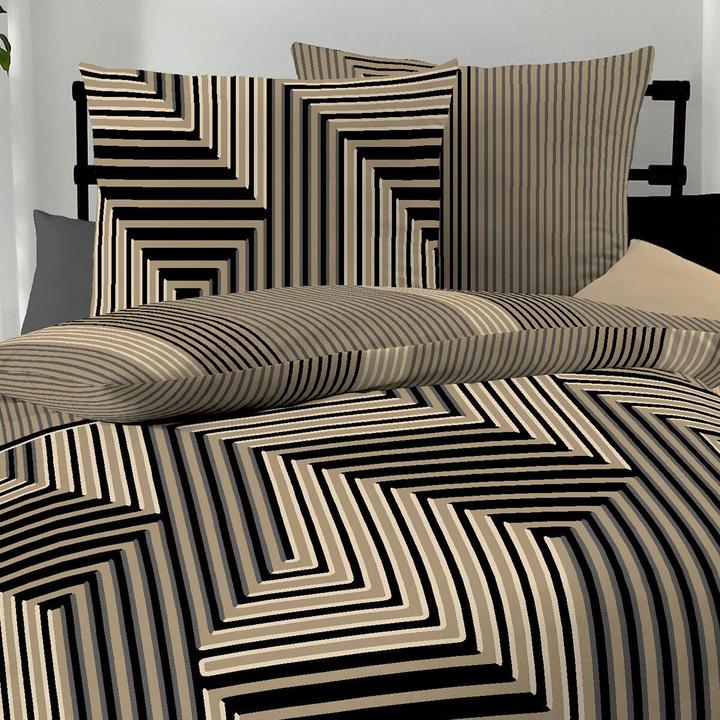 Produktbild Kaeppel Biber Bettwäsche Escape gold (Duvetbezug, 155x220 cm + 80x80 cm)