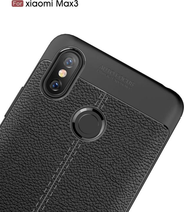 Produktbild Screenguard Xiaomi Mi Max 3 Hülle Leather Design TPU Cover (Xiaomi Mi Max 3)