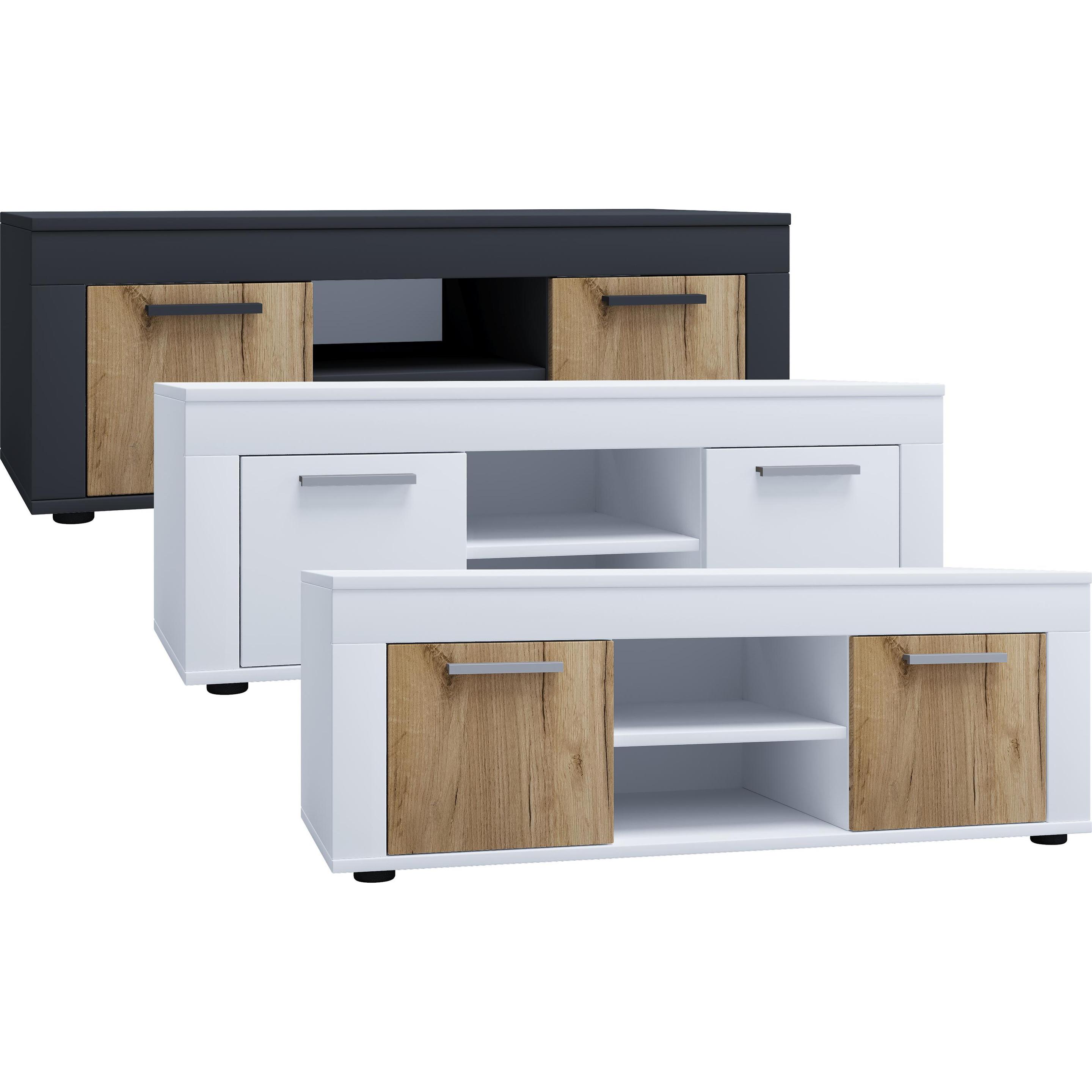 VCM, TV Möbel, Holz TV Lowboard Möbel Fernseh Usilo L (102 x 45 x 37 cm)
