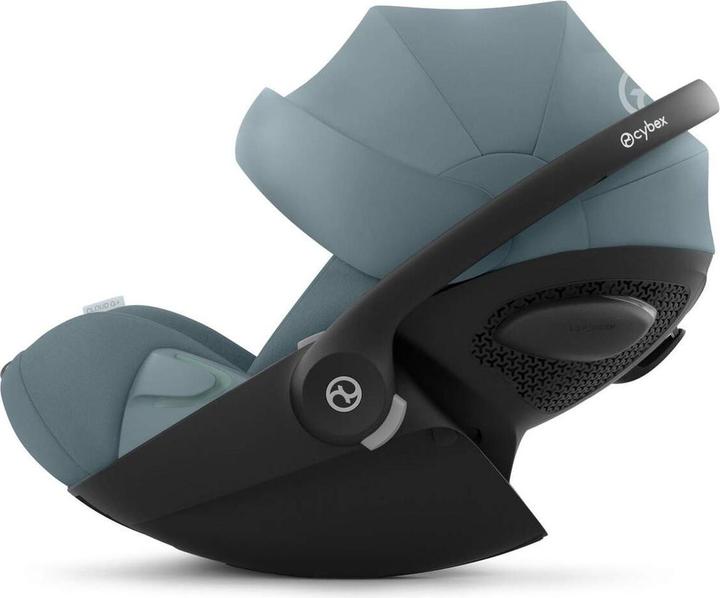 Actual product image Cybex CLOUD G I-SIZE PLUS Stormy Blue | light blue (Baby car seat, ECE R129/i-Size Standard)