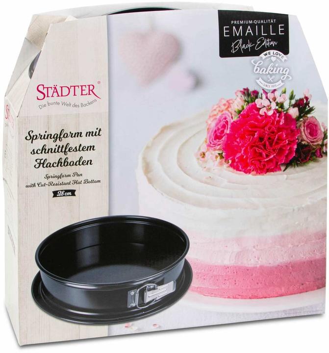 Produktbild Städter Springform Emaille ø 28x7 cm Black Edition (28 cm)