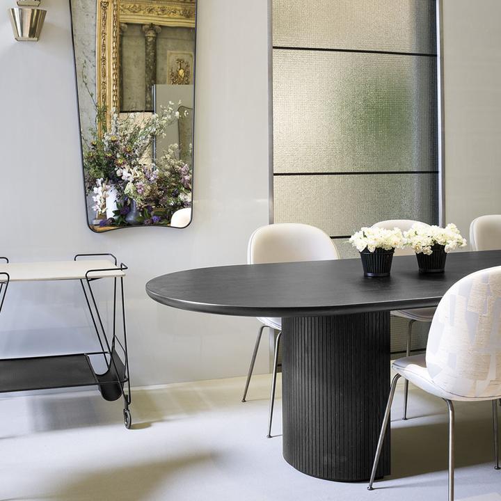 Image du produit Gubi F.A. 33 Gio Ponti Wall Mirror 54X80 Black Brass (54 x 80 cm)