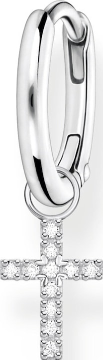 Thomas Sabo Einzel Creole mit Kreuz Anhänger Silber (925er Silber)