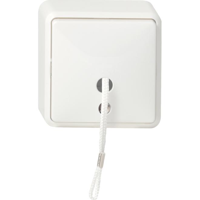 Gira 014613 Lichtschalter Weiss, Taster + Schalter, Weiss