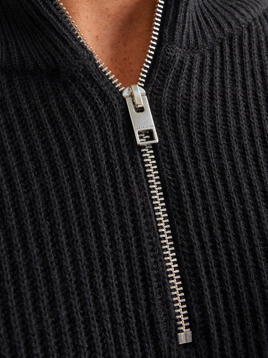 Produktbild Jack & Jones Einfarbig Strickpullover mit Halber Reissverschluss Strickpullover mit Halber Reissverschluss (XXL)