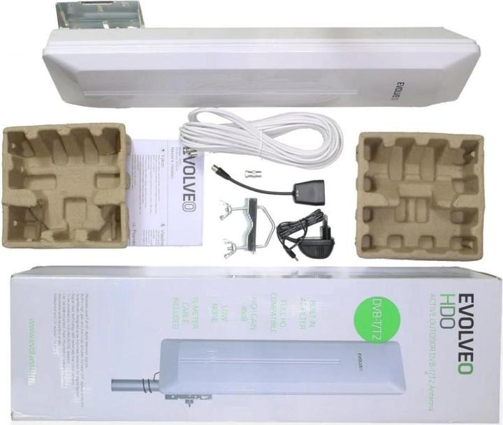 Actual product image Evolveo HDO, aktivnÃ venkovnÃ DVB-T/T2 anténa (45 dB, DVB-T / -T2)