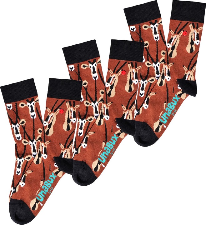 Image du produit Unabux Chaussettes de loisirs GRUMBLE IN THE JUNGLE (Lot de 3, 42 - 46)