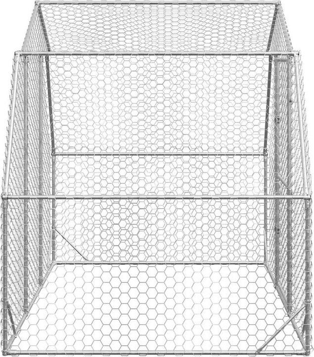 Immagine prodotto VidaXL Pollaio 2,5x2x2,25 m Recinto per polli ruspanti in acciaio zincato Recinto per animali