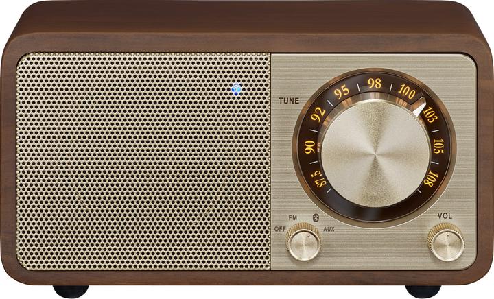 Actual product image Sangean Design-Radio WR-7 (Genuine Mini) Cherry (FM, Bluetooth)