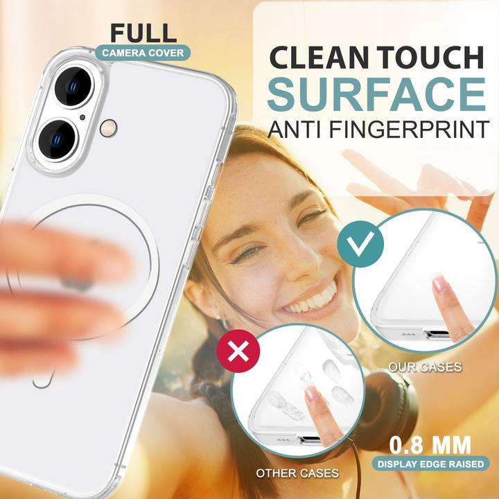 Actual product image Nalia Extremely thin 0.3mm hard case with MagSafe, matt cover (Apple iPhone 16 Plus)