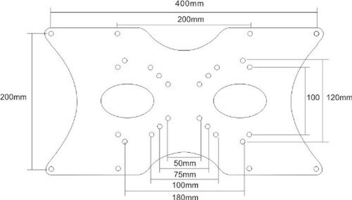 Actual product image Tether Tools Rock Solid VESA Adapter Platte (400x200)