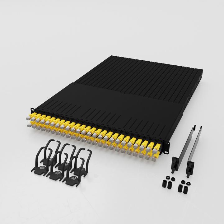 Productafbeelding PATCHBOX één / 30RU / Cat 6A, UTP, 1,8 m, geel (U/UTP, UTP, CAT6a, 1.80 m)