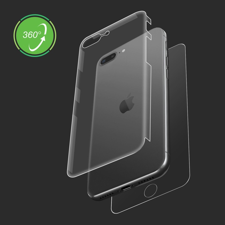 Produktbild Avizar 360° Rundumschutzfolie, Vorder- und Rückseite (1 Stück, Apple iPhone 8 Plus)