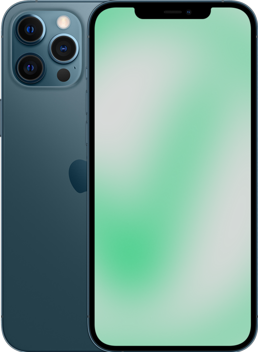 Actual product image Revendo iPhone 12 Pro Max (256 GB, Pacific Blue, 6.10", 12 Mpx, SIM + eSIM, B / Very good)
