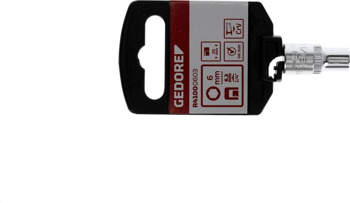 Actual product image Gedore Red Socket 1/4 hex. short Ø 6.0 mm (6 mm)