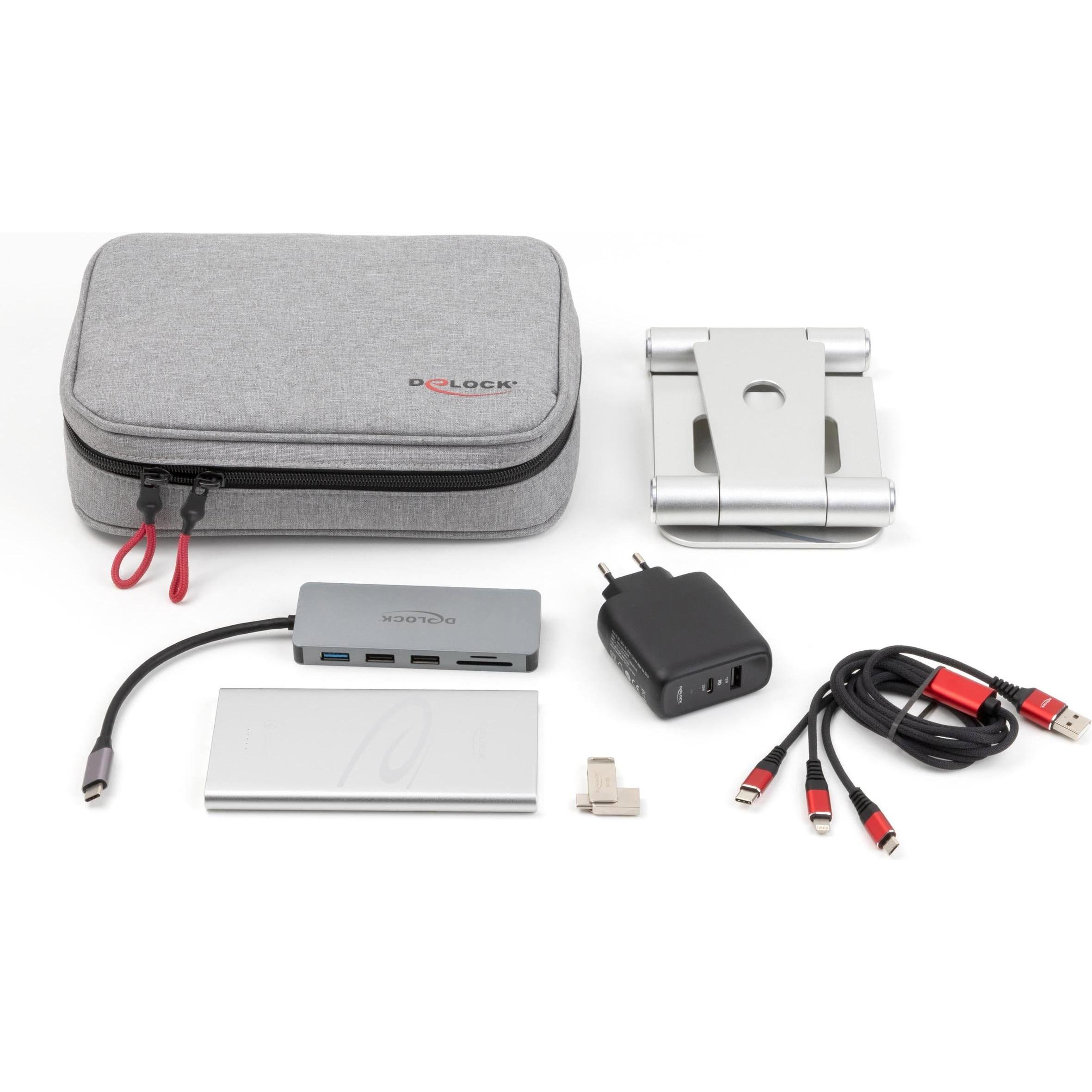 Thumbnail - Delock Travel Kit V Tablet Edition, Powerbank, Silber