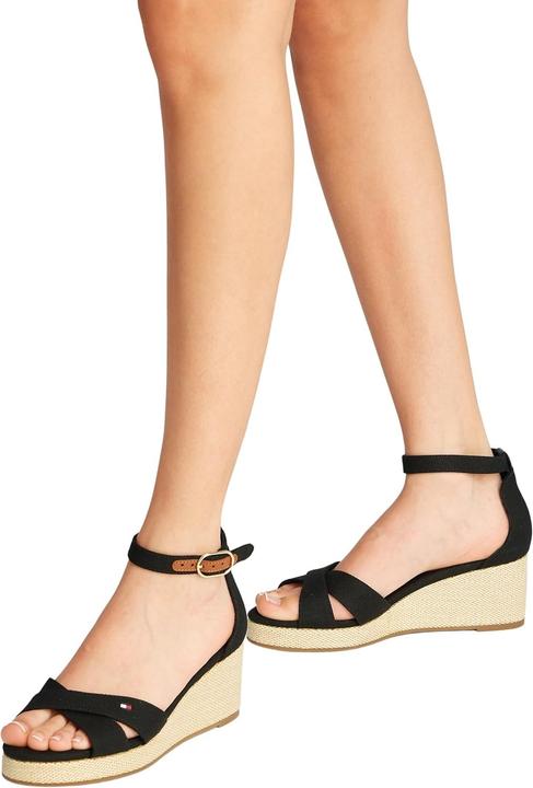 Actual product image Tommy Hilfiger Flag Criss-Cros Mid Wedge Espad (40)