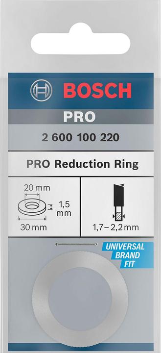 Actual product image Bosch Professional Zubehör Reducing ring for PRO circular saw blade, 30 x 1.5 x 20 mm