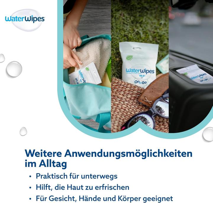 Actual product image WaterWipes Sensitive+ Feuchttücher 8 Pack (8 x 28 pcs.)