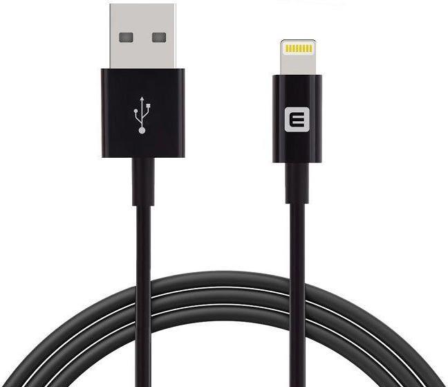 Image du produit Evelatus Câble USB Cable Lightning 1m Data Cable MFI02 Black MFi Licensed (1 m, USB 3.0)
