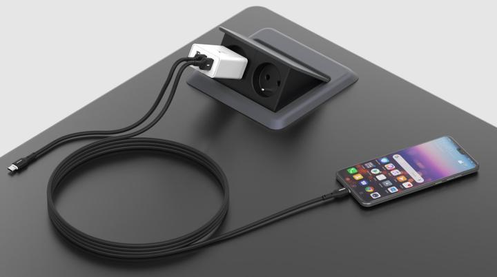 Image du produit Krux Câble USB type A / USB type C LED QC 3.0 1 2 m (1.20 m)