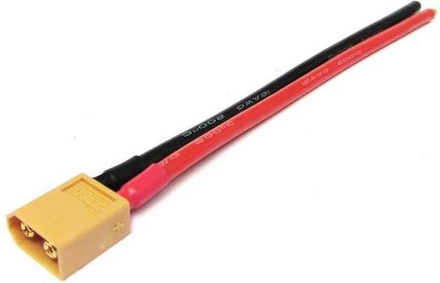 Dronefactory XT60 Pigtail mâle (12AWG)